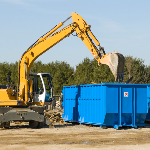 what are the rental fees for a residential dumpster in Mc Grann